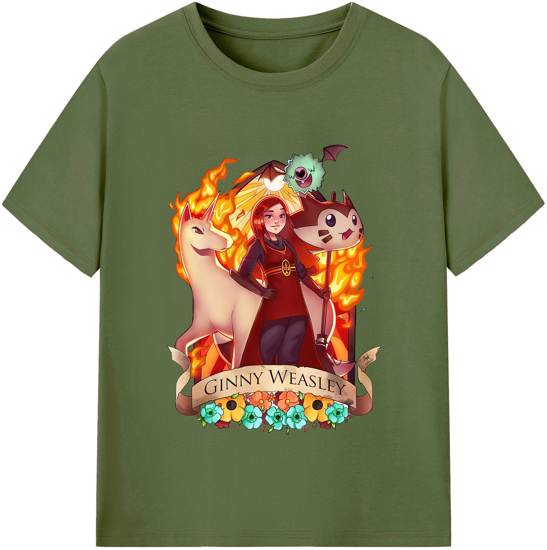 （画像用） Harry Potter ハリー・ポッターシリーズ 綿100％半袖Tシャツ（フロントプリント）